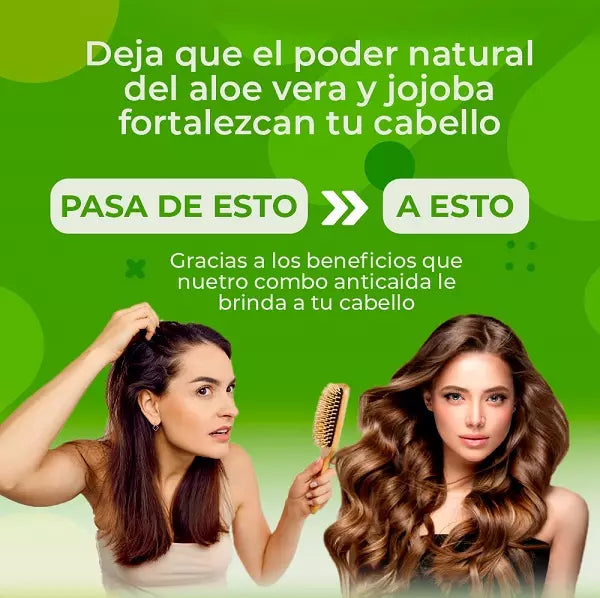 COMBO ANTICAIDA - FORTALECE Y REVITALIZA TU CABELLO