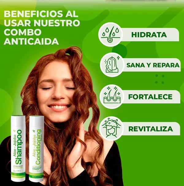 COMBO ANTICAIDA - FORTALECE Y REVITALIZA TU CABELLO