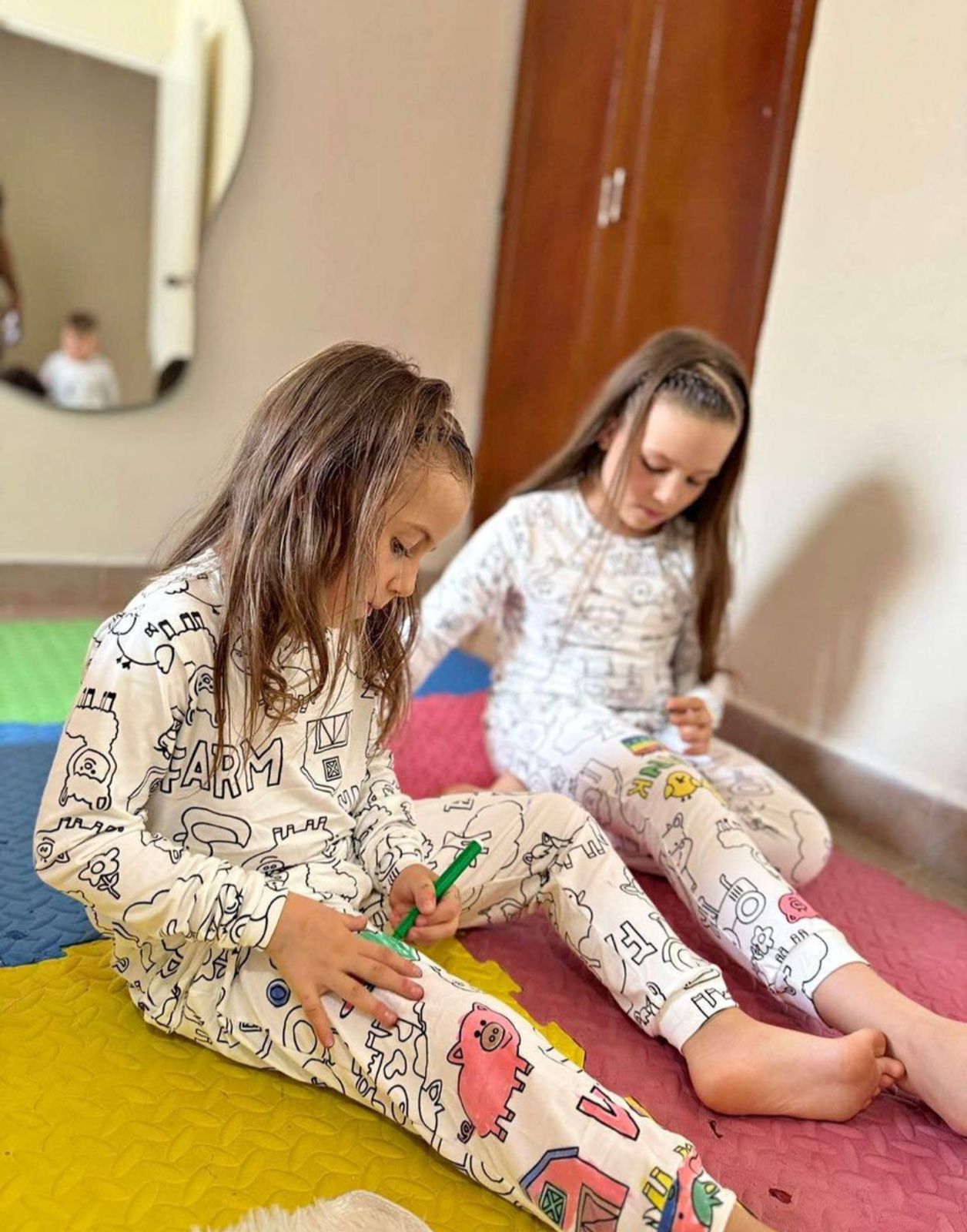 PIJAMAS COLOREABLES PARA NIÑOS